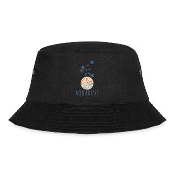 The constellation Aquarius - Bucket Hat - black - Front - Lela (165cm)