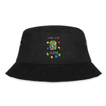 Ben ist jetzt 8 - Bucket Hat - Schwarz - Vorne - Lela (165cm)