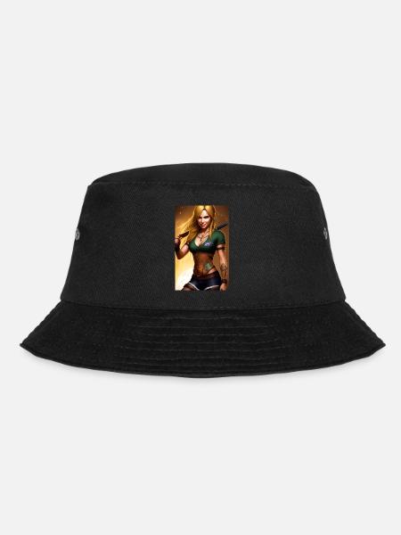 trendy girl - danger - Bucket Hat - Schwarz