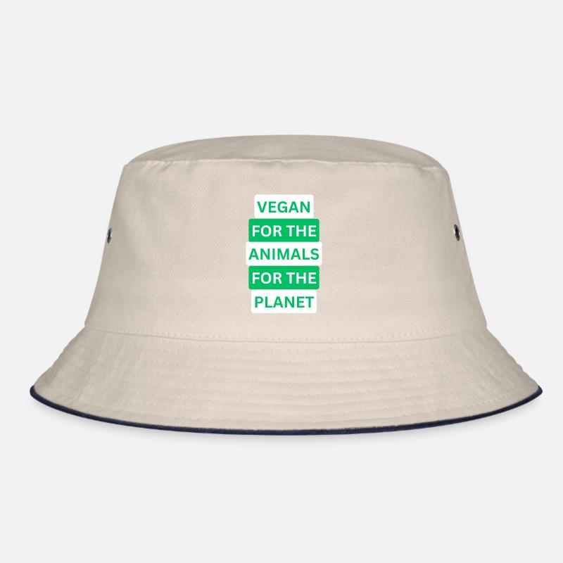 Veganer Stil mit Herz: Einzigartiges Design Bucket Hat