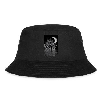 Mondschein - Bucket Hat - Schwarz - Vorne - Lela (165cm)