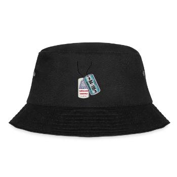 Erkennungsmarke KENTUCKY Finderabdruck USA - Bucket Hat - Schwarz - Vorne - Lela (165cm)