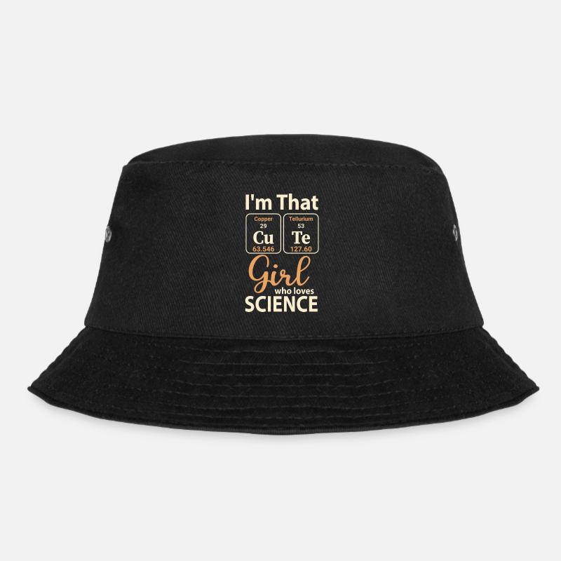 Wissenschaft Mädchen - Bucket Hat - Schwarz