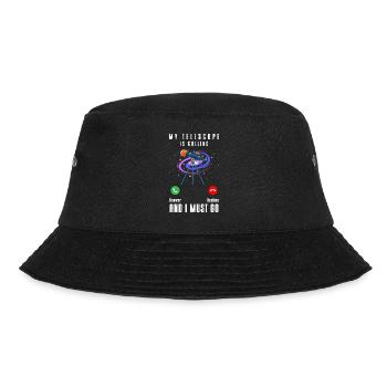 Universe Rocket Astronomer Astronaut - Bucket Hat - black - Front - Lela (165cm)