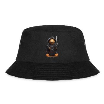 Funny Halloween Capybara Grim Reaper Design - Bucket Hat - black - Front - Lela (165cm)