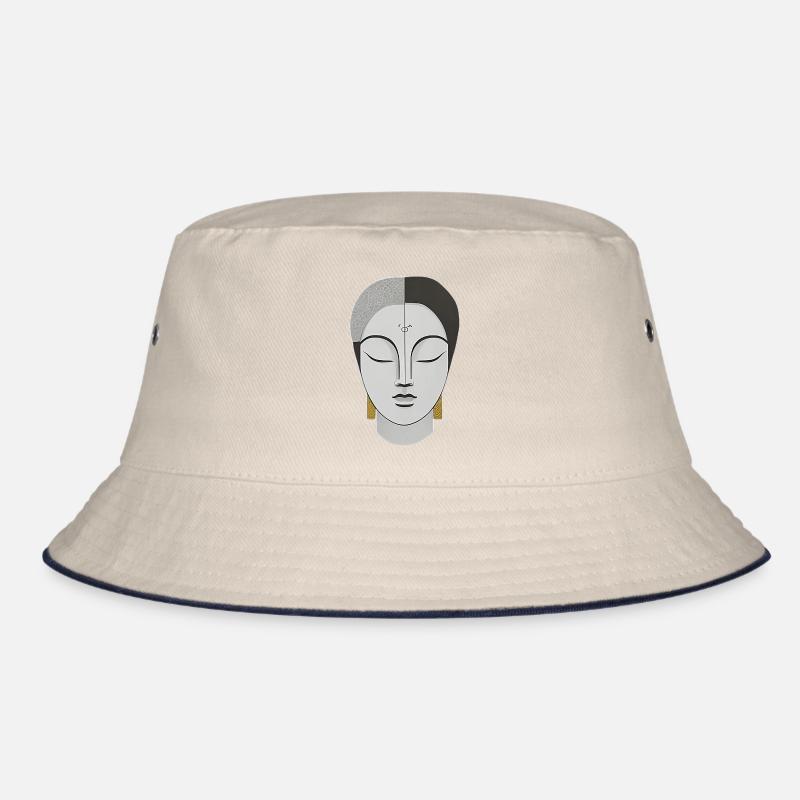 Gesicht im Boho Stil Bucket Hat