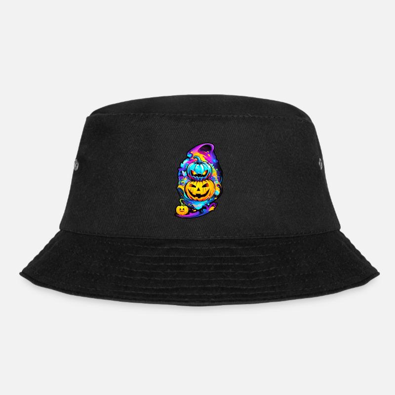 Halloween Kürbiskopf 03 - Bucket Hat - Schwarz
