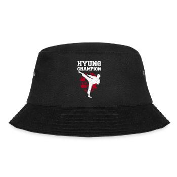 Tangsoodo Kampfkunst, Tang Soo Do Kämpfer Geschenk - Bucket Hat - Schwarz - Vorne - Lela (165cm)