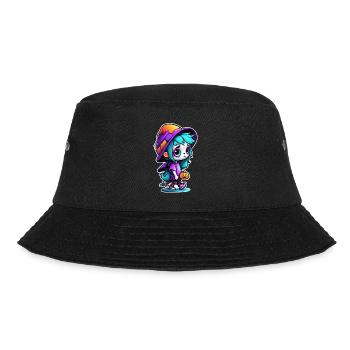 Halloween - Witch with Bat Hat - Bucket Hat - black - Front - Lela (165cm)
