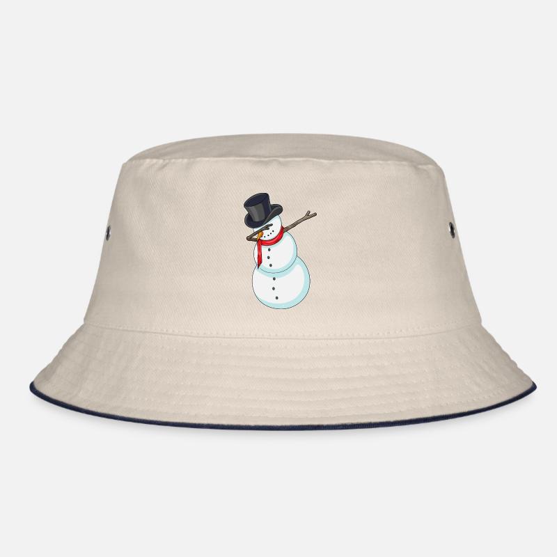 Snowman Christmas Hip Hop Dance Dab Bucket Hat