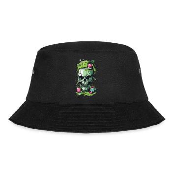 Giftiger Gothic Skull Becher Halloween Design - Bucket Hat - Schwarz - Vorne - Lela (165cm)