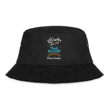Reichtum Geldbörse Geschenk Gesundheit - Bucket Hat - Schwarz - Vorne - Lela (165cm)