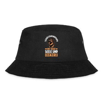 Hund Deutscher Schäferhund - Bucket Hat - Schwarz - Vorne - Lela (165cm)