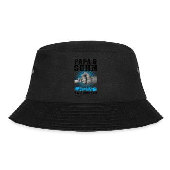 Papa & Sohn Familie Sohn Geschenk - Bucket Hat - Schwarz - Vorne - Lela (165cm)