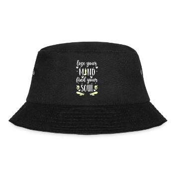 Yoga Om Meditate Mindfulness - Bucket Hat - black - Front - Lela (165cm)