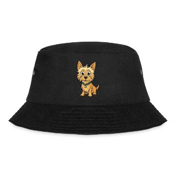 Curious Cairn Terrier Digital Art - Bucket Hat - black - Front - Lela (165cm)
