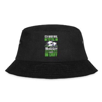 I used to be totally motivated Panda - Bucket Hat - black - Front - Lela (165cm)