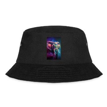 Elefanten Portrait - Bucket Hat - Schwarz - Vorne - Lela (165cm)