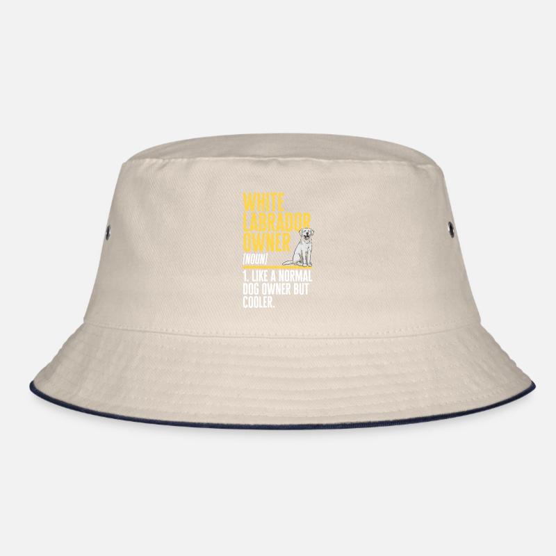 Weißer Labrador Retriever Weißer Lab Bucket Hat