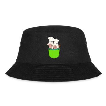 Bag Pigs Cooks Cook Piglets - Bucket Hat - black - Front - Lela (165cm)