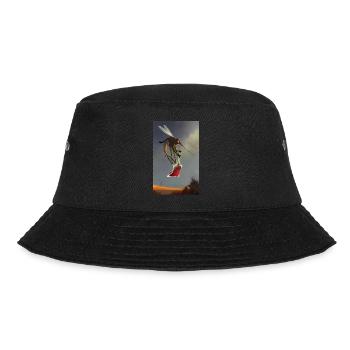 Lebenssaft - Bucket Hat - Schwarz - Vorne - Lela (165cm)