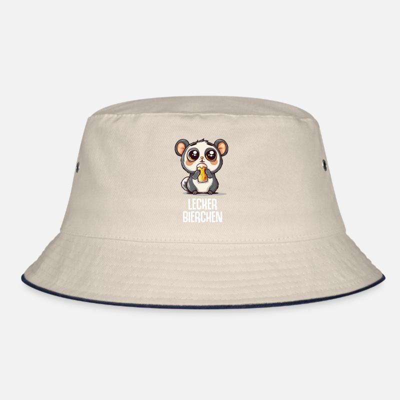 Lecker Bierchen Sad Hamster Meme Bier Alkohol Bucket Hat
