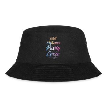 Mykonos Party Crew Bunt - Bucket Hat - Schwarz - Vorne - Lela (165cm)