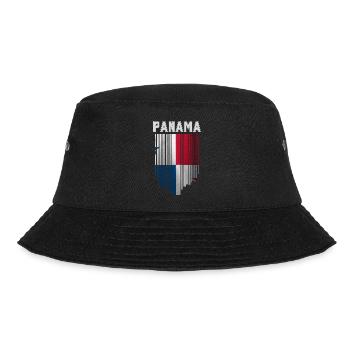 Panamaische Flagge, panamaischer Stolz - Bucket Hat - Schwarz - Vorne - Lela (165cm)