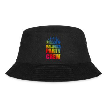 Mallorca Party Crew Spruch - Bucket Hat - Schwarz - Vorne - Lela (165cm)