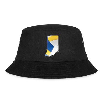 Real Volleyball in the Indiana State Map - Bucket Hat - black - Front - Lela (165cm)