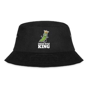 Grüne Bohnen - Bucket Hat - Schwarz - Vorne - Lela (165cm)