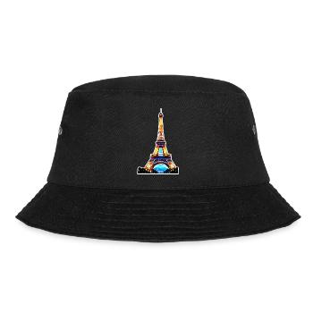 Eiffelturm #7 - Bucket Hat - Schwarz - Vorne - Lela (165cm)