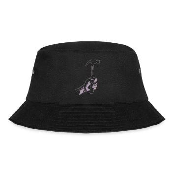 Zimmerer Hammer Silhouette Minimalist - Bucket Hat - black - Front - Lela (165cm)