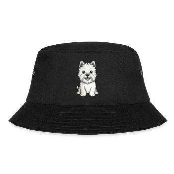 West Highland Terrier Chien Comic Baby - Bob - noir - Devant - Lela (165cm)