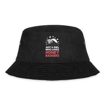 Badger Honey Badger Animal - Bucket Hat - black - Front - Lela (165cm)