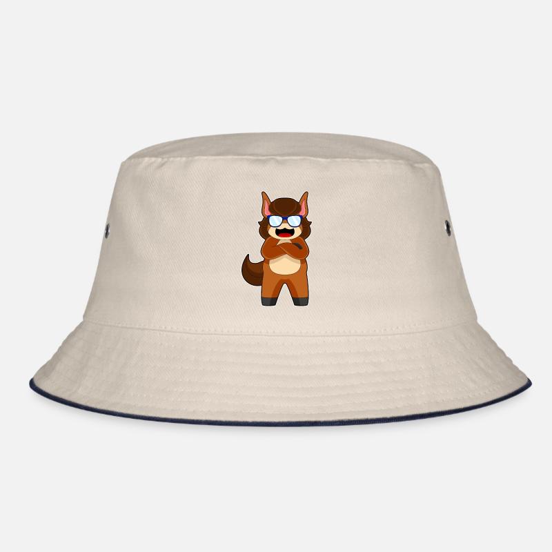 Pferd Sonnenbrille Bucket Hat