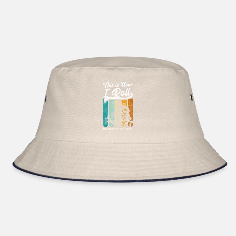 Modelleisenbahn Eisenbahner Nerd Schienen Bucket Hat