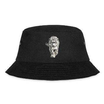Schneeleopard - Bucket Hat - Schwarz - Vorne - Lela (165cm)