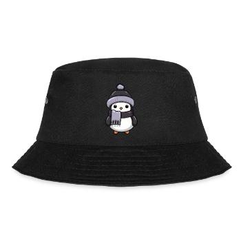 Penguin Winter Animal Baby Comic - Bucket Hat - black - Front - Lela (165cm)