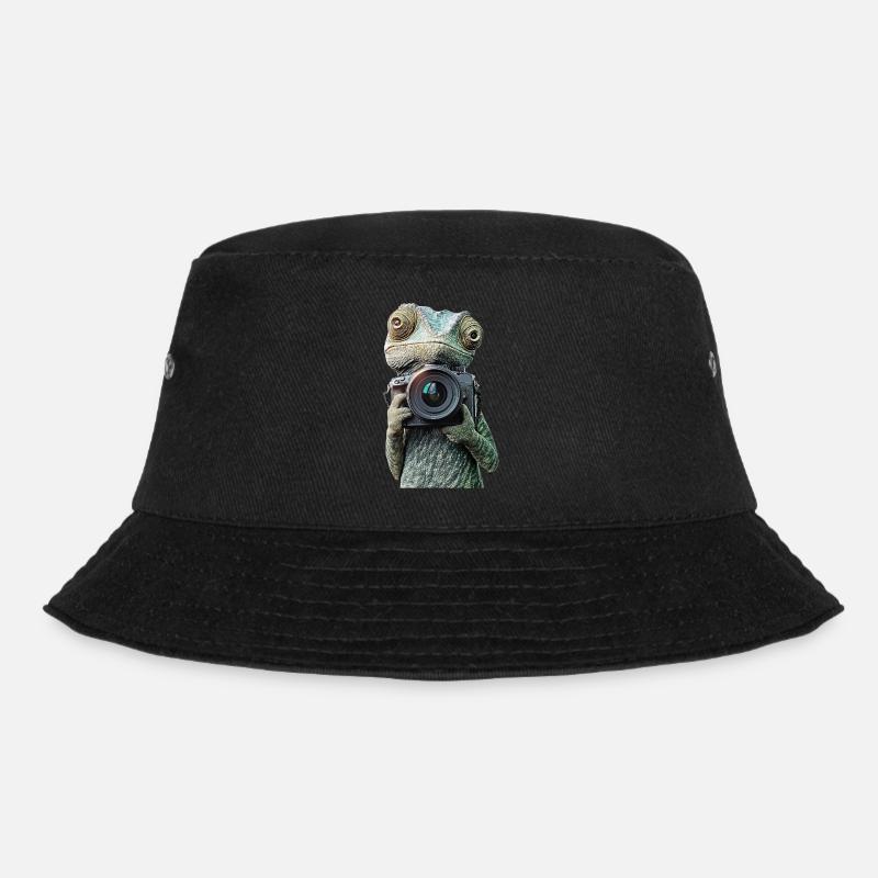 Chamäleon - Bucket Hat - Schwarz