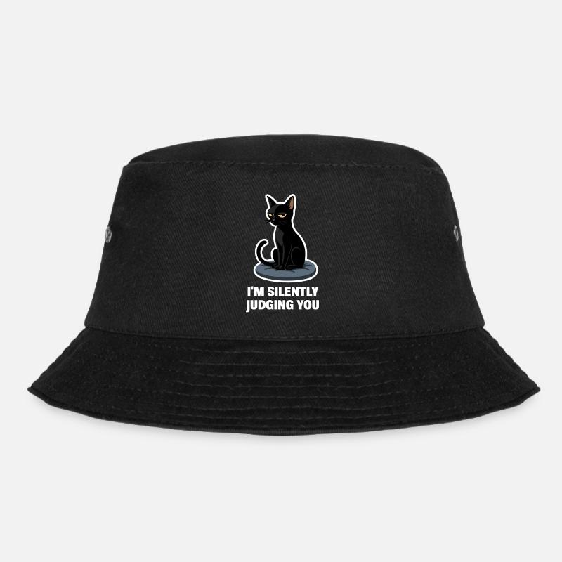 Je ne fais que te juger – Sarcastic Black Cat Design - Bob - noir