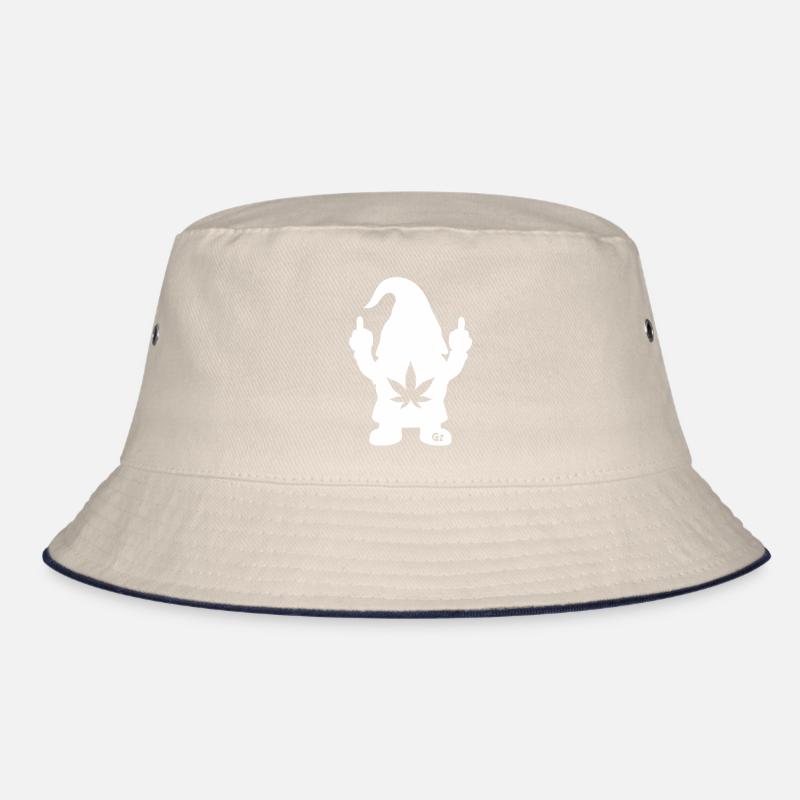 Frecher Zwerg mit Hanfblatt Bucket Hat