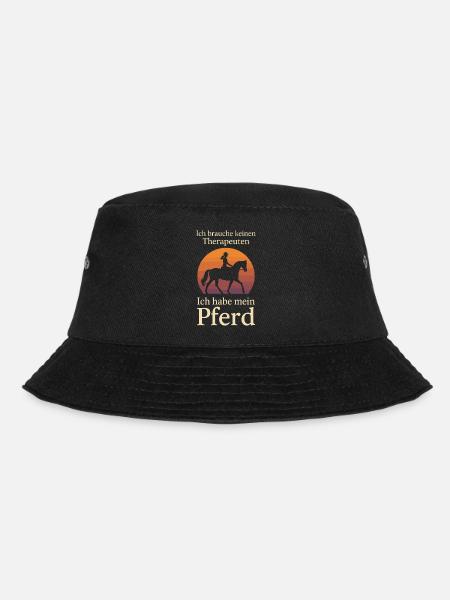 Ich Brauche Keinen Therapeuten, Ich Habe Mein - Bucket Hat - Schwarz