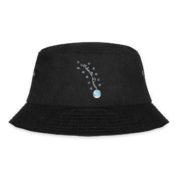 Winter Dreams - Magische Weihnachtskugel - Bucket Hat - Schwarz - Vorne - Lela (165cm)