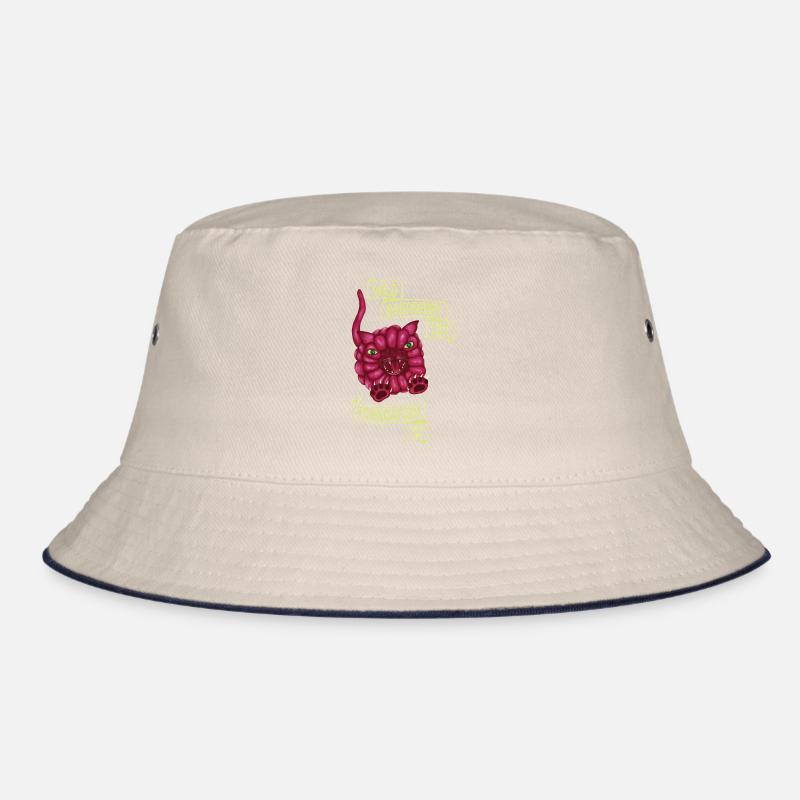 Wild Raspberry Cat Bucket Hat