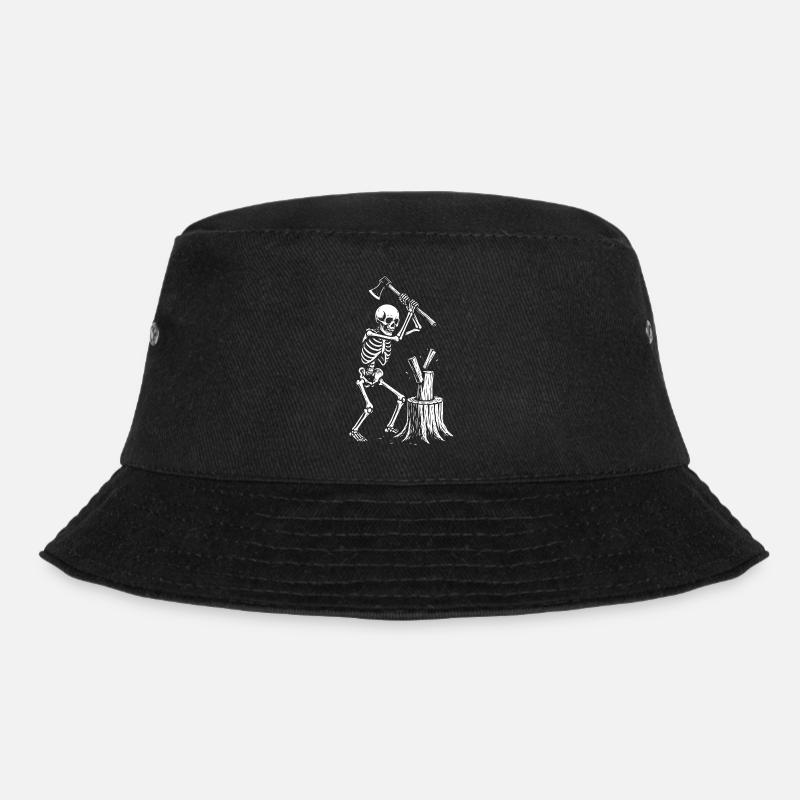 Silhouette du bûcheron squelette - Bob - noir