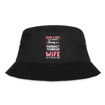 Apotheker Pharmazeutisch-technischer - Bucket Hat - Schwarz - Vorne - Lela (165cm)