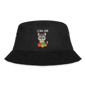 The unloved a wolf who eats VEGETABLES - Bucket Hat - black - Front - Lela (165cm)