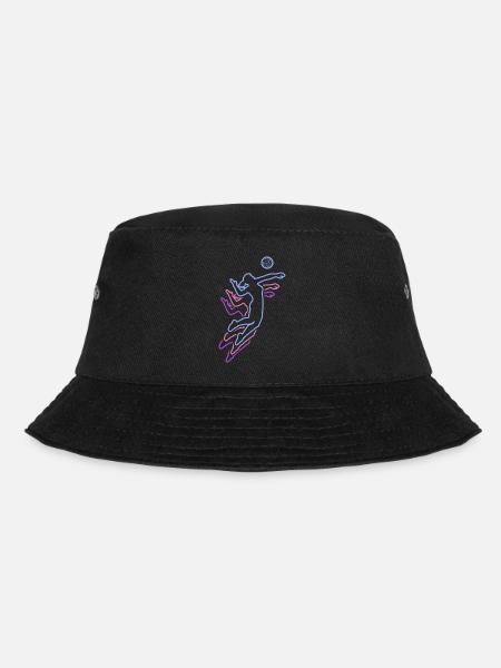 Volleyball Mädchen Volleyballerin Beachvolleyball - Bucket Hat - Schwarz