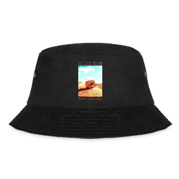 Wüsten Caravan: Leben braucht Freiheit - Bucket Hat - Schwarz - Vorne - Lela (165cm)